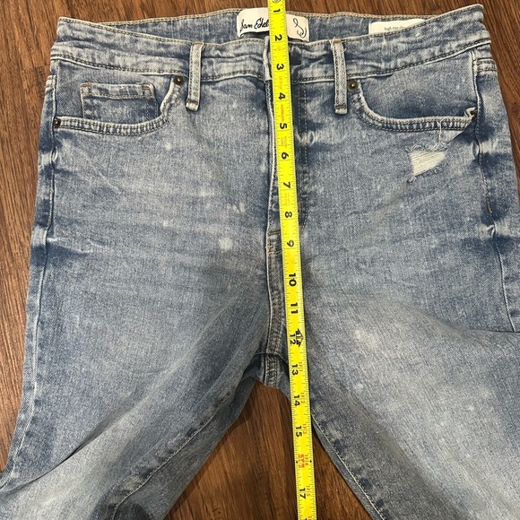 Sam Edelman straight-leg blues with a classic worn look - Picture 5 of 8